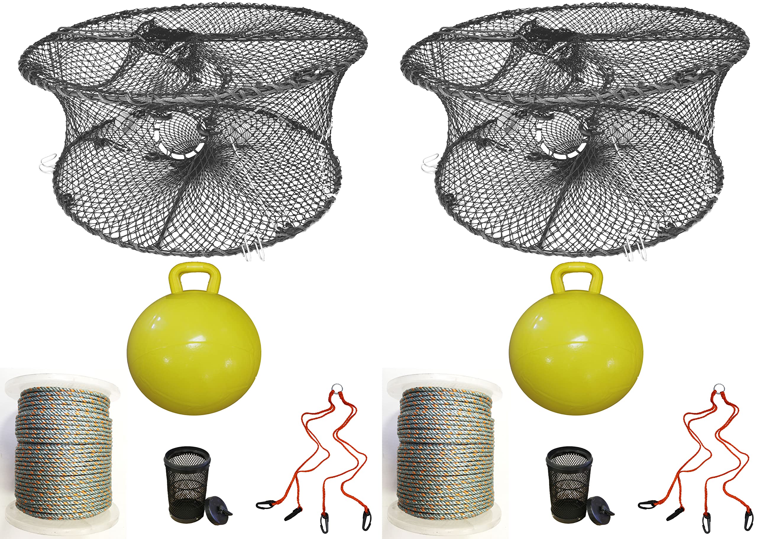 2-Pack of KUFA Sports Foldable Prawn Trap (Stretched Mesh Size:1-3/4