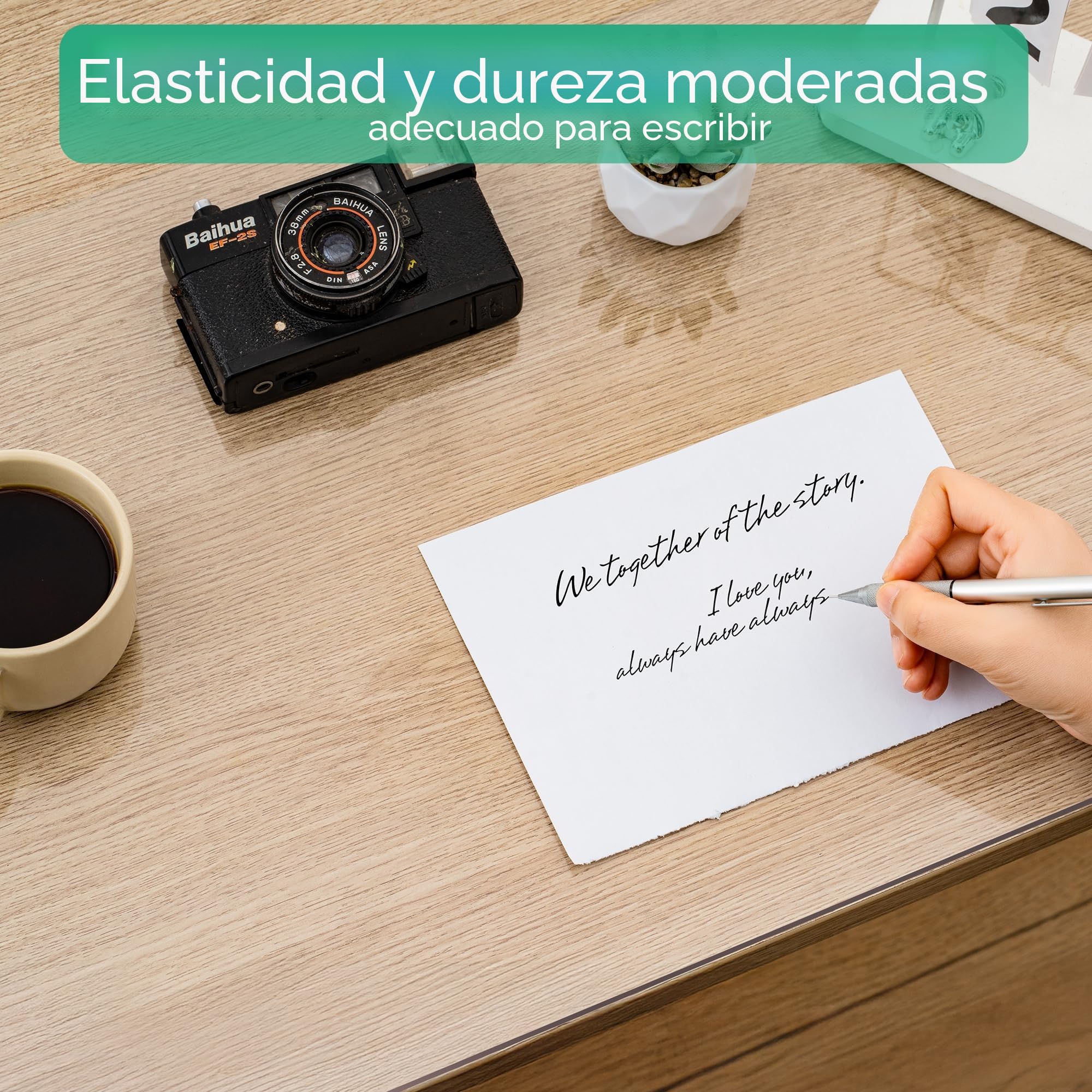 NATRKE Alfombrilla de Escritorio Transparente Grande 80x40 cm, Protector de Escritorio PVC, Estera de Escritura Antideslizante e Impermeable, Tapete de Escritorio para Ordenador para Oficina/Hogar
