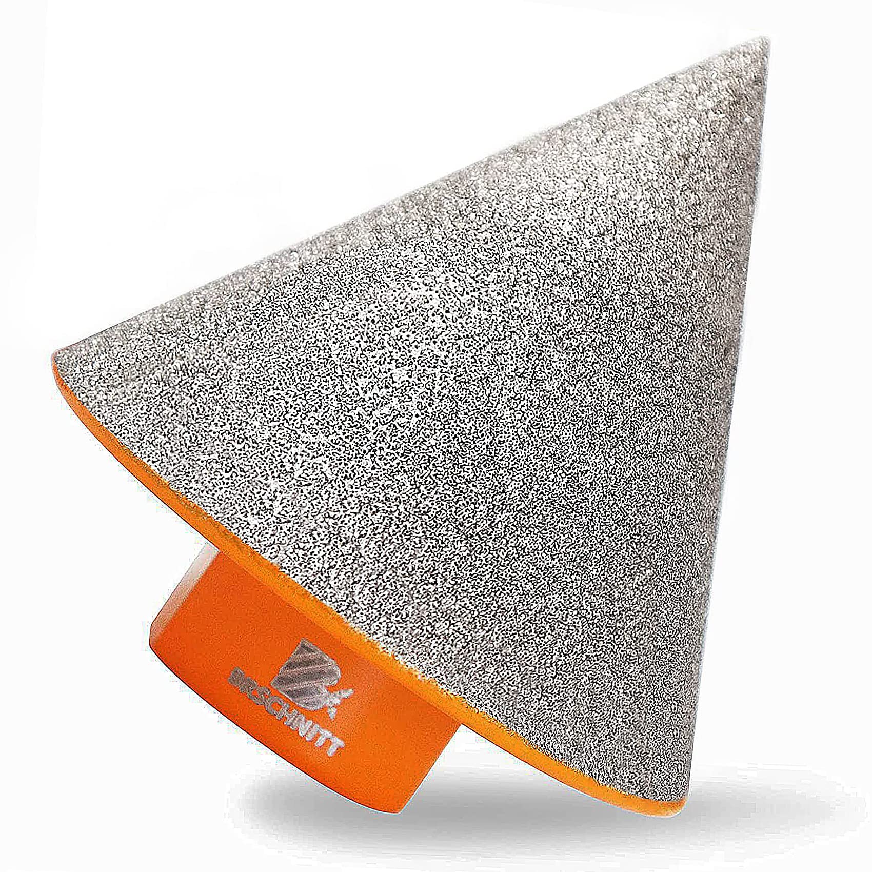 fraise diamant carrelage 50mm – BRSCHNITT mèche de chanfrein diamantée foret biseauté pour façonner l'élargissement, nettoyer les trous existants de granit, marbre et porcelaine