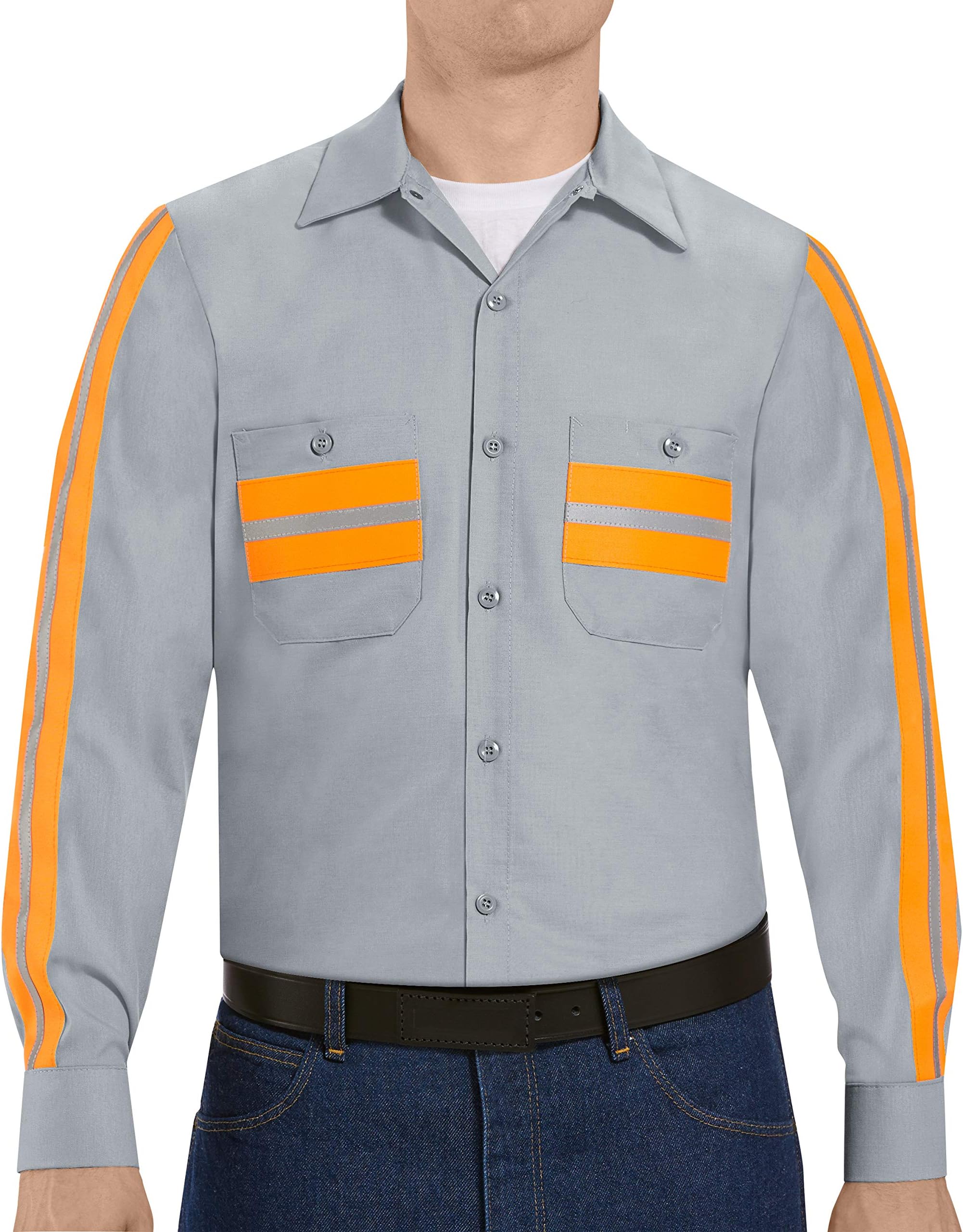 Men's Industrial 2 Piece Lined Collar Work Shirt