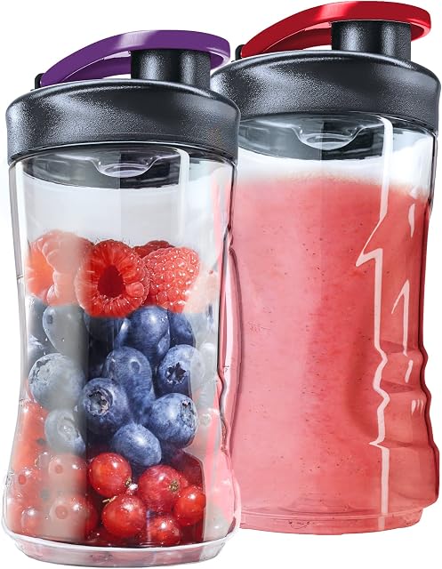 AEG ASBEB2 Mini Mixer Extra bottles (suitable for PerfectMix Mini Mixer SB 2400 / SB 2500 / SB4PS), 2-pack (2x300 ml)