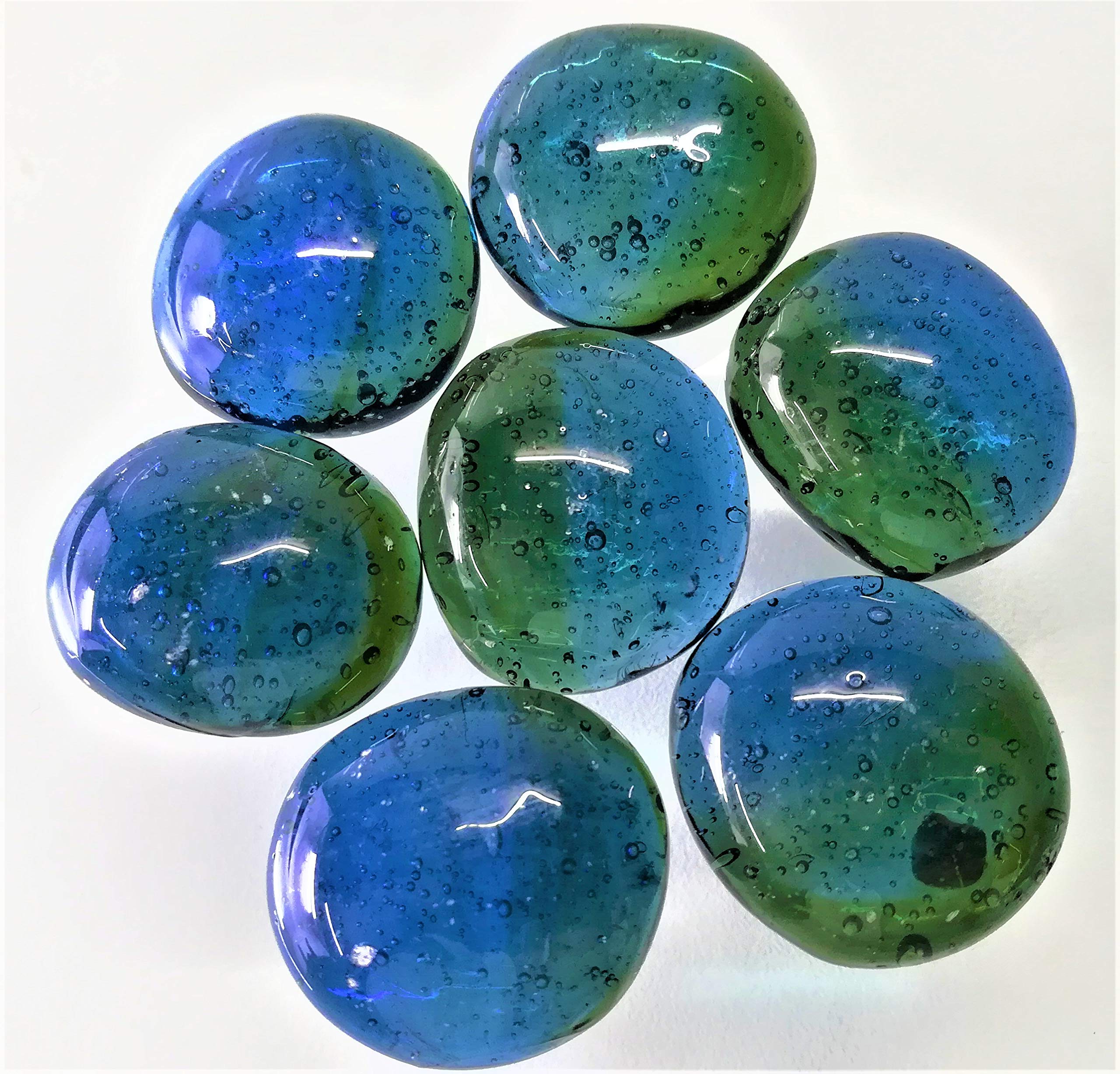 OMI Glass Pebbles Cobalt Blue Transparent Round Shaped 400g (Approx 50 Pieces) (B08VF5WNBL) Amazon Price History, Amazon Price Tracker
