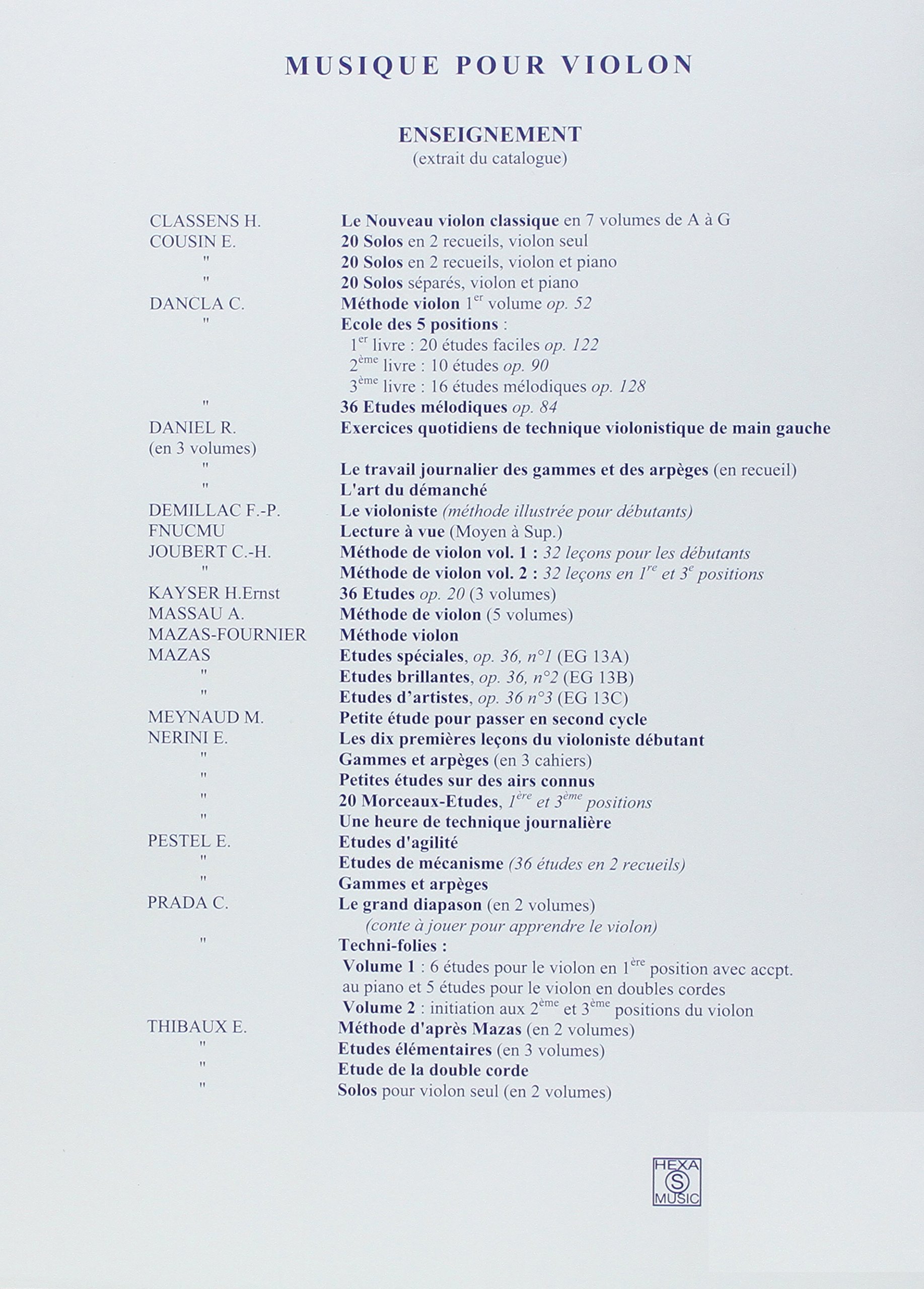 Mazas : Etudes spéciales pour violon, Op. 36, n° 1