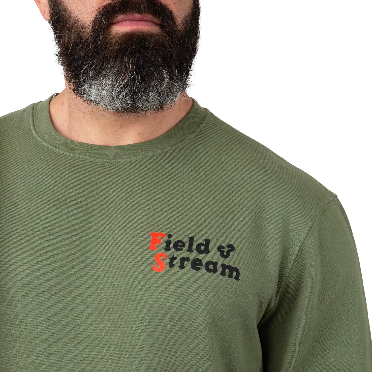 Field & Stream mens Backstrap Crew Sweatshirt