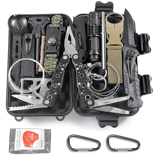 14 en 1 Trousse de Survie Trousse de Survie Polyvalente
