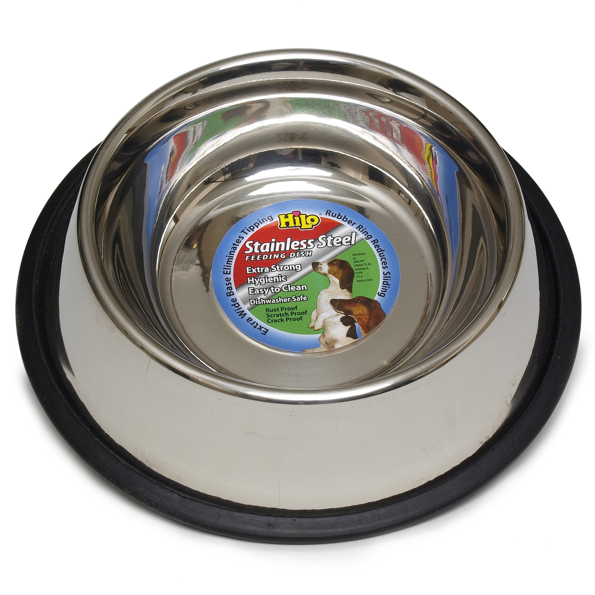 Hilo Stainless Steel Non-Skid Pet Feeding Dish - 24 oz