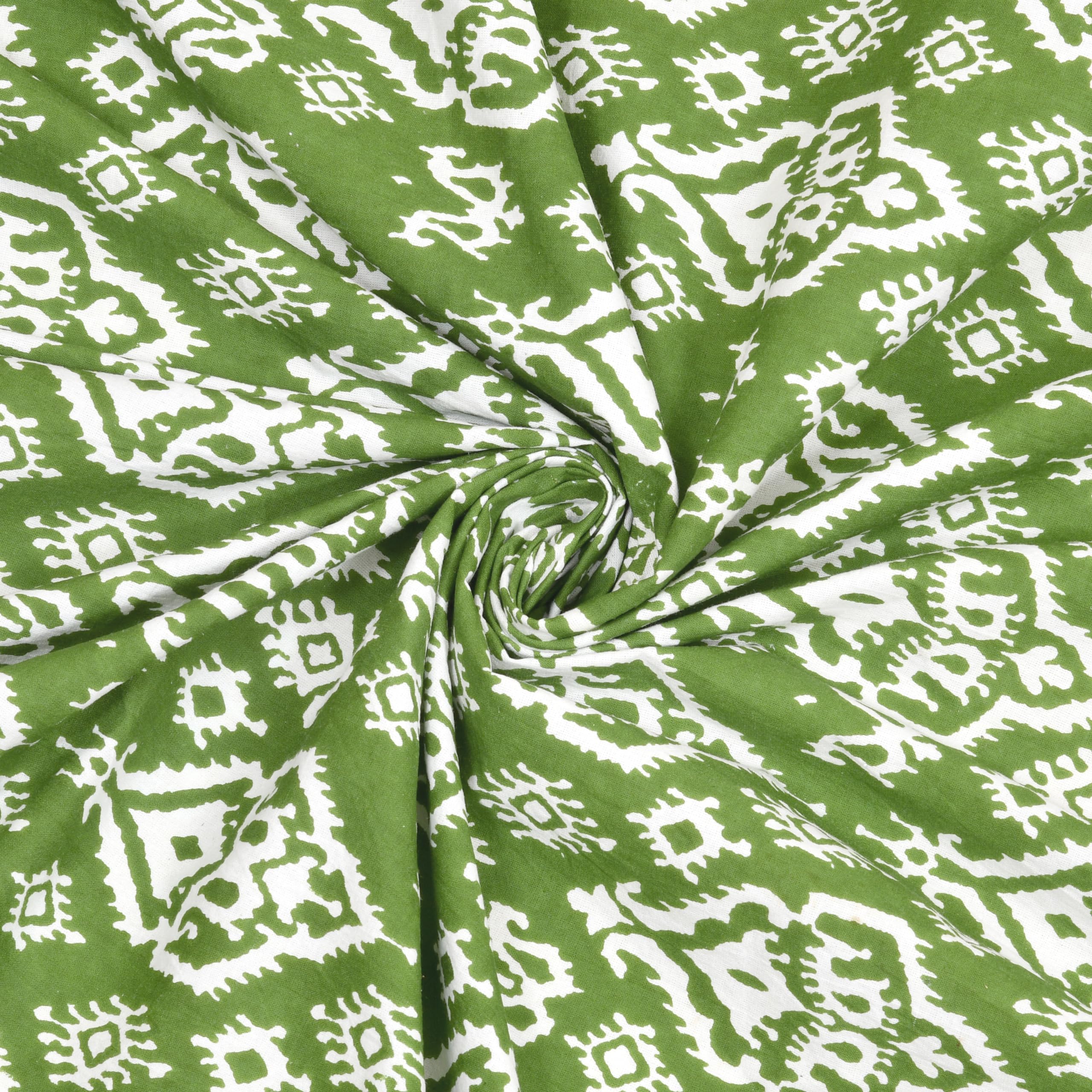 BLOCKS OF INDIA Hand Block Printed 200 TC Cotton Super King Size Bedsheet(106 x 106) (Multi 14) 3