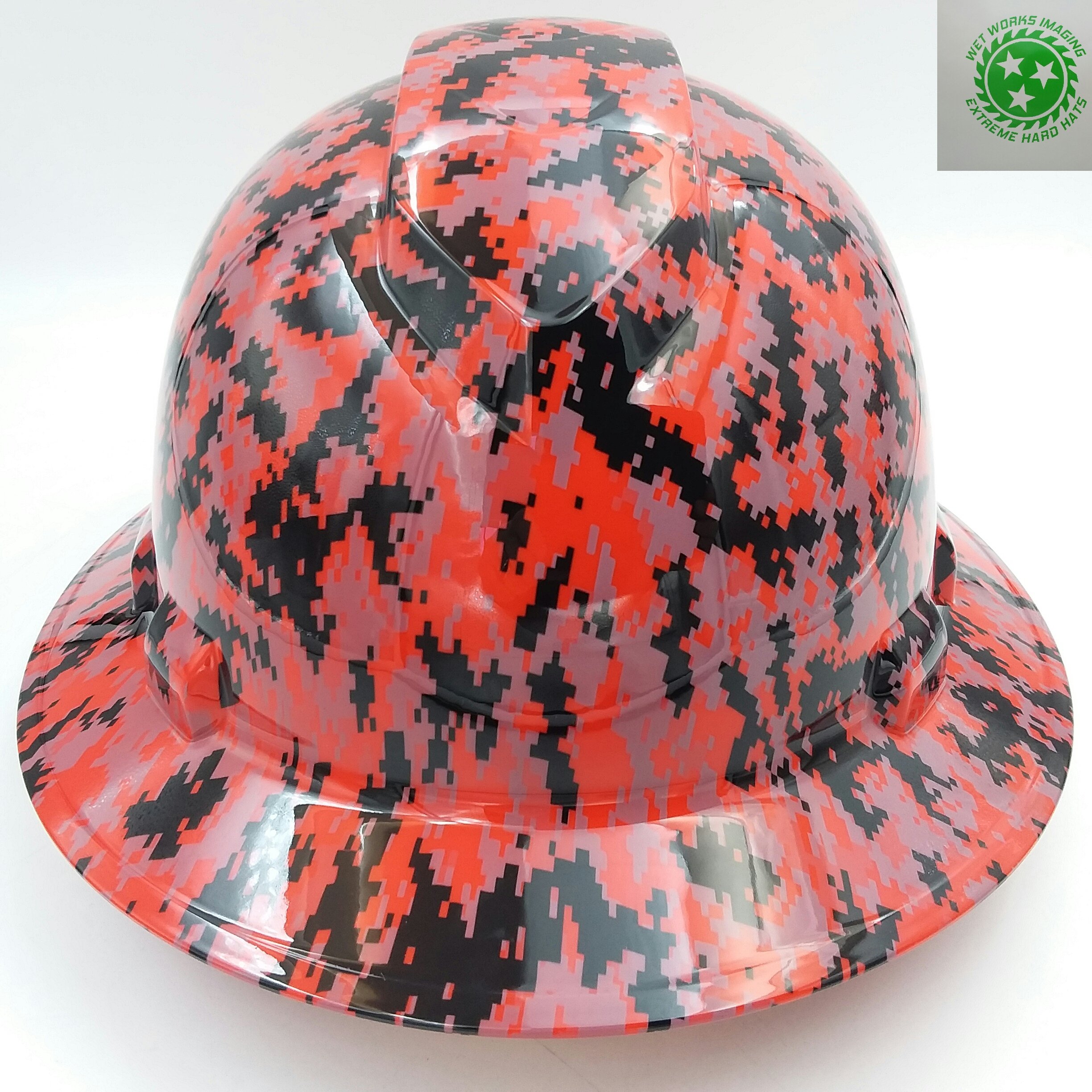 red digital camo hat