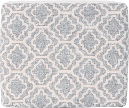 Miniatura 117 de Spatial Order Decoración del hogar | Otomana tapizada mediana rectangular de almacenamiento | Otomana con tapa con bisagras con almacenamiento para