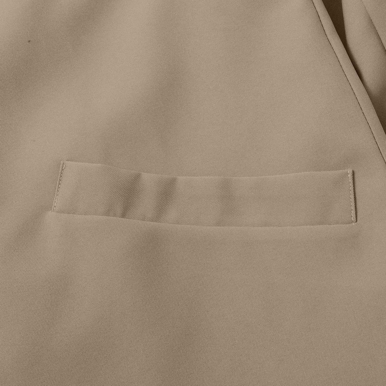 Blazer élégant pour femme - Longue veste blazer ouverte sur le devant - Col revers - Blazer long - Pour le travail, le bureau - Veste de transition - Tenue d'affaires - Veste de loisirs