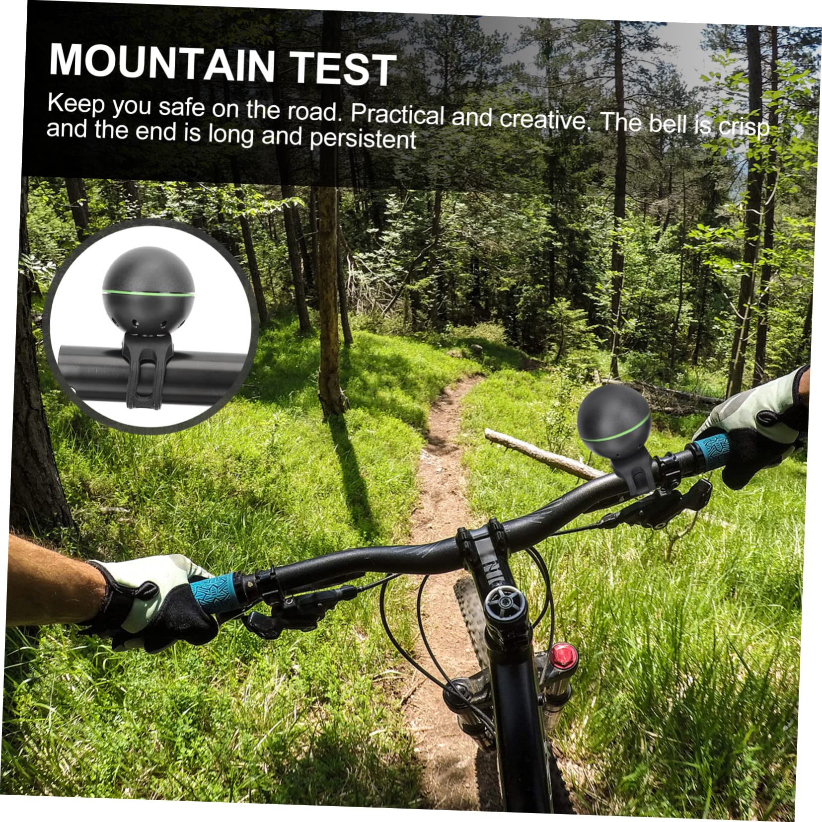 BESPORTBLE Lot De 4 Sonnettes De Guidon Électroniques pour Vélo De Montagne Très Puissantes avec Sangle en Silicone pour Cyclisme en Plein Air Accessoires De Sécurité