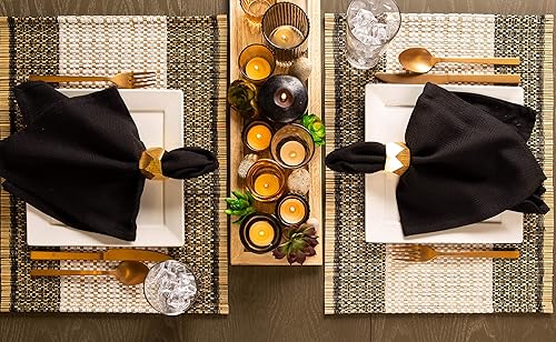 Miniatura 7 de DII Urban Cactus Kitchen Collection, juego de manteles individuales, caña urbana, 6 piezas