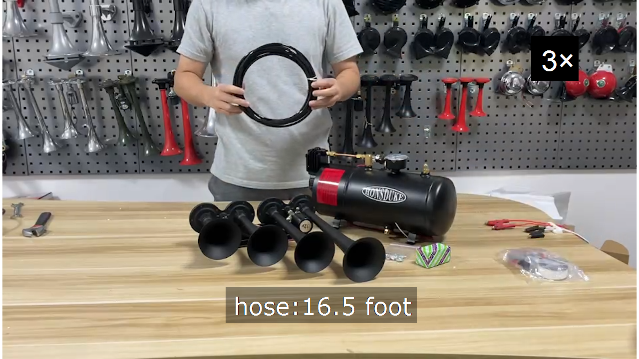 Amazon.com: HONSDUKE 3 Liter Train Horn Kit for Trucks/Car/Semi