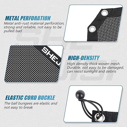 Miniatura 9 de SHEJISI RZR - Red de malla suave para parasol con parte superior de cabina, protección contra rayos UV, barro, suciedad, protección de extremidades