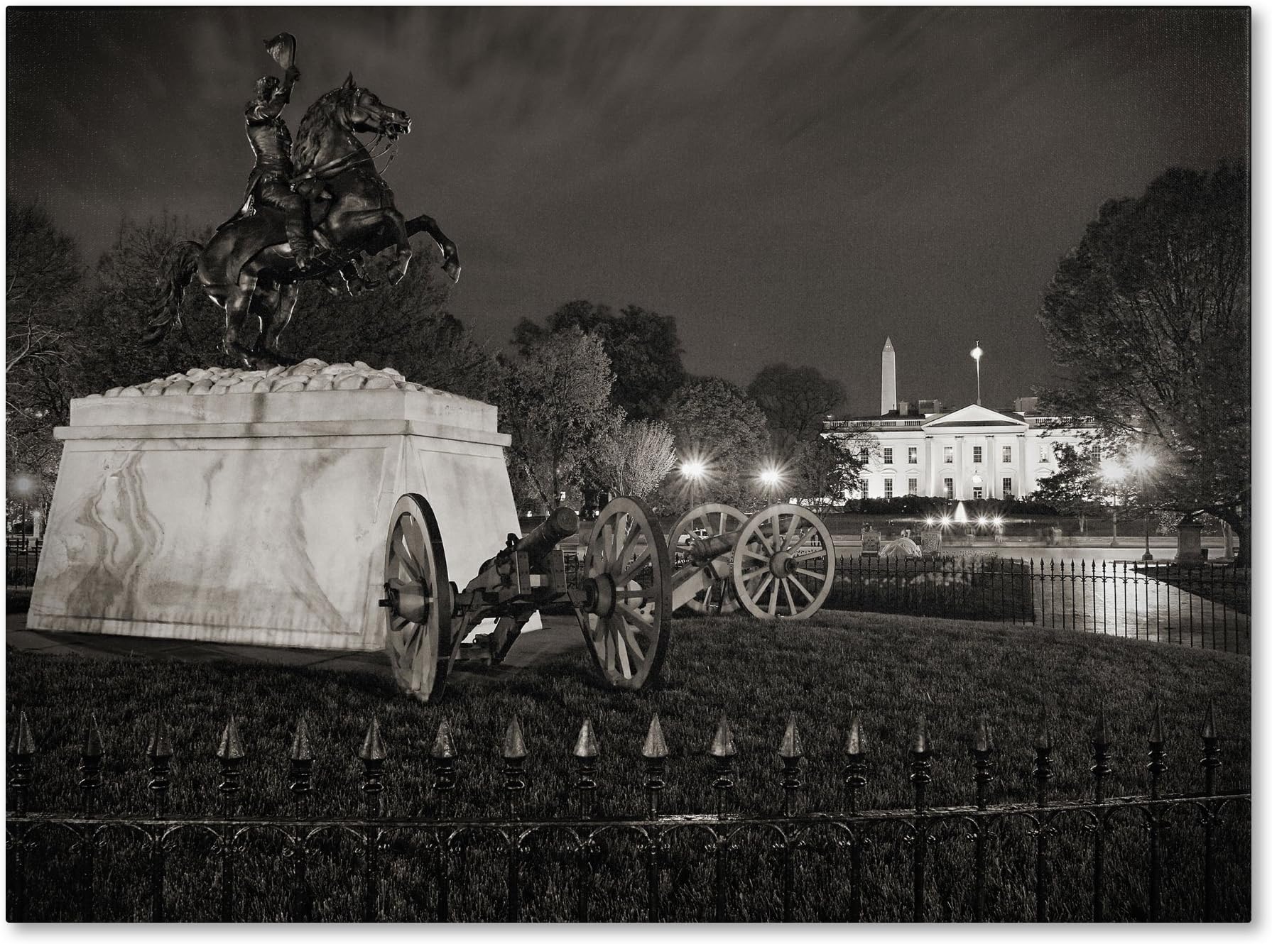 Lafayette Square by Gregory O'Hanlon, 14 by 19-Inch Canvas Wall Art