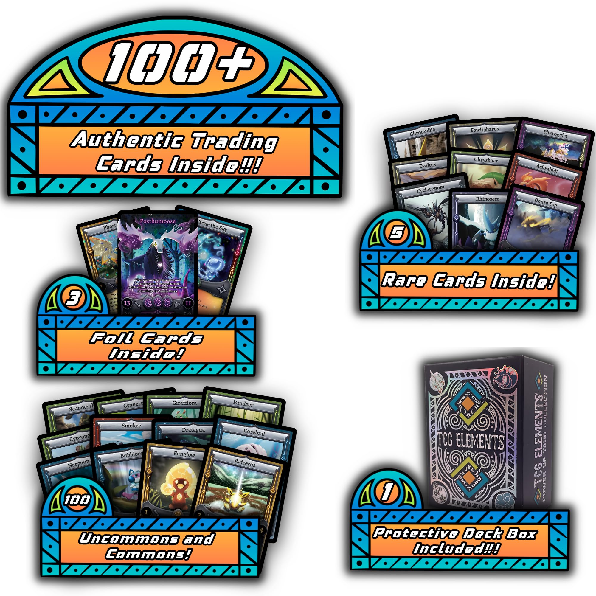 Amazon.co.jp: TCG Elements Elestrals バンドル デッキボックス付き