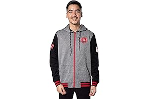 Houston Rockets Full Zip Fleece Hoodie Letterman Varsity Jacket