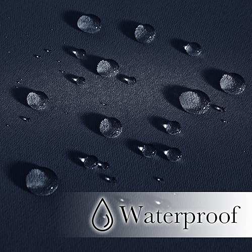 Miniatura 5 de NICETOWN 2 paneles de cortinas para exteriores para patio, impermeables, extra largas de 108 pulgadas, aislamiento térmico resistente al viento,