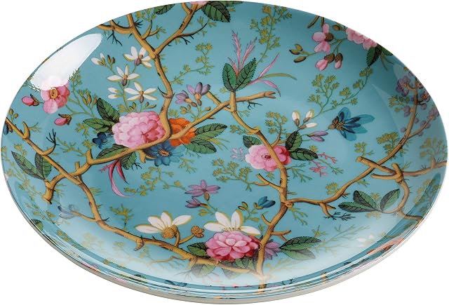 Maxwell & Williams WK Plate 20cm Victorian Garden, Bone China, Blue, 20 x 20 x 3 cm