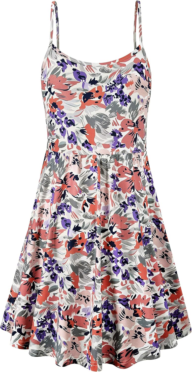 connche Floral Maternity Summer Dress Spaghetti Strap Nursing Breastfeeding - Image 3