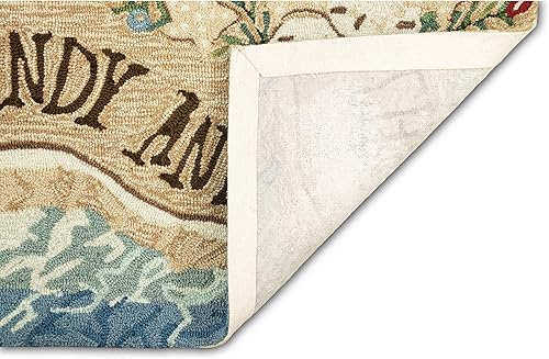 Miniatura 5 de Liora Manne - Alfombra de entrada, 3, para interiores y exteriores, 20.0 x 30.0 pulgadas, diseño de tres perros en las fiestas de fin de año.