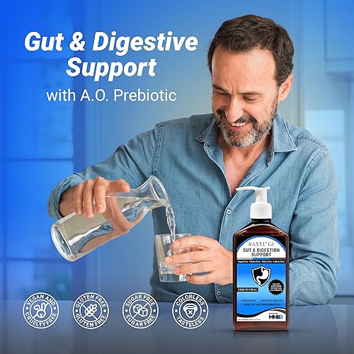 Miniatura 4 de BAXYL GI - Digestión, ayuda digestiva y alivio estomacal - GERD (reflujo ácido), SII, Crohn - (fórmula patentada, orgánica, vegana, fabricada en