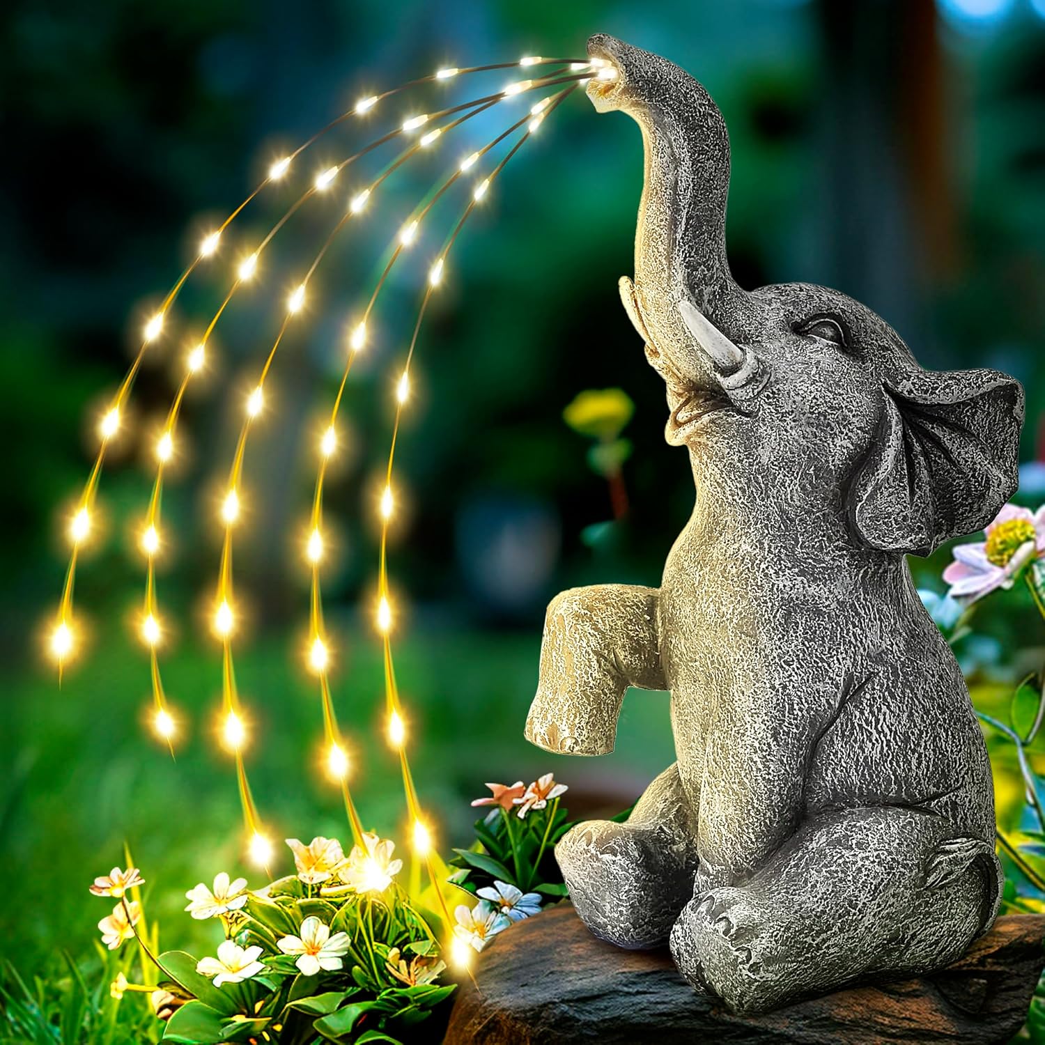 GIGALUMI Solar Garden Statues Turtle Figurine Lights for Outside, Yard Decorations Outdoor, Garden Decor Unique Birthday Housewarming Gifts for Mom, Women for Mothers Day