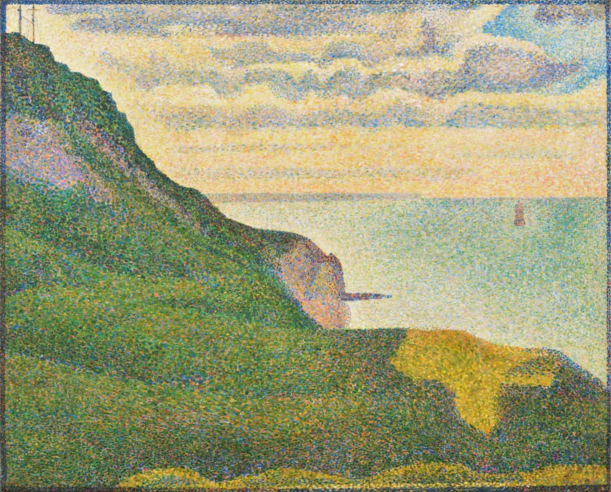 Tableau sur toile Port-en-Bessin Seurat 60x90cm de style moderne - 5