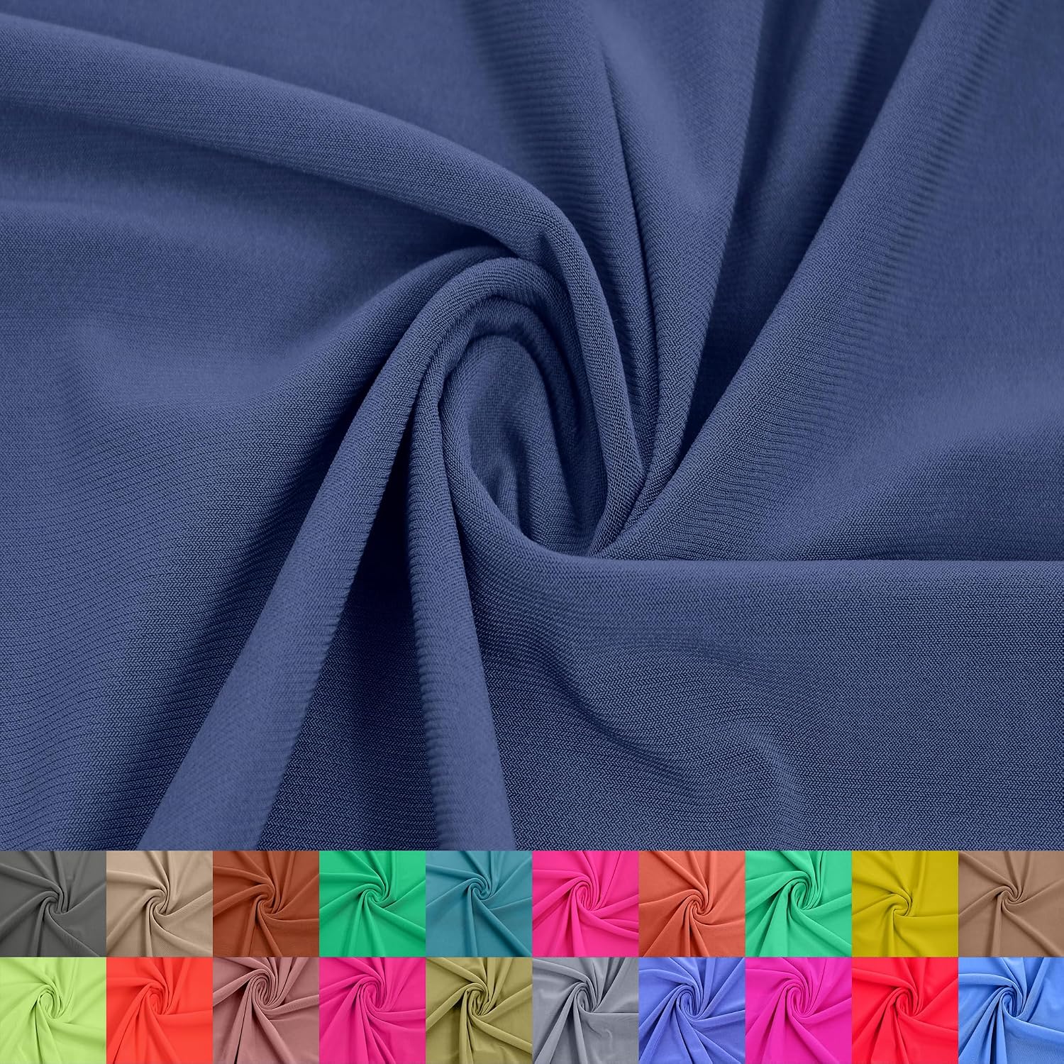 ITY Matte Jersey Stretch Knit Fabric by The Yard - Polyester Spandex 200 GSM, 60" Wide - Apparel, Sewing & DIY Crafts