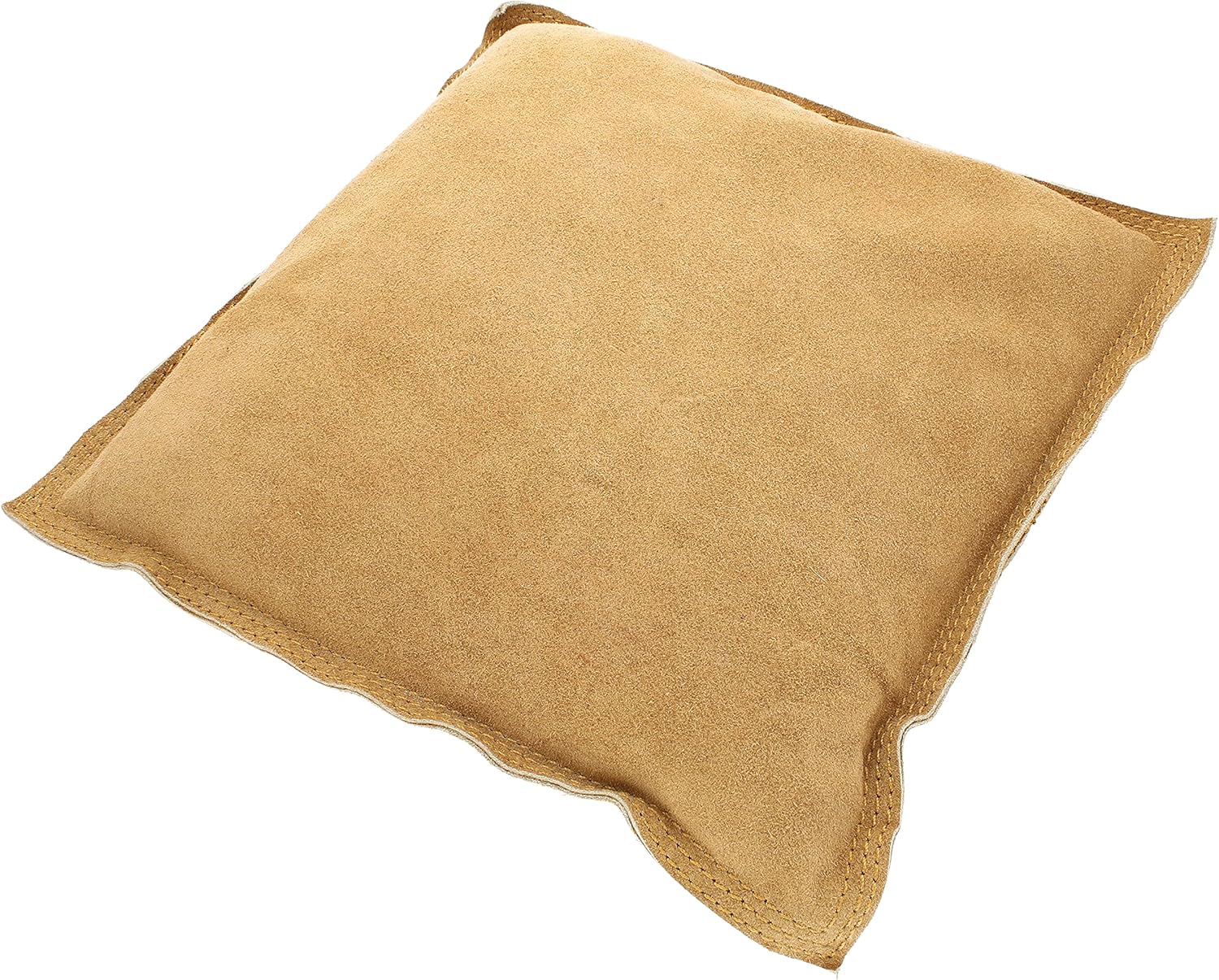 The Beadsmith Suede Sandbag – Anvil/Bench Block Jewelry Pad – 10” Square – Use for Jewelry Metal Stamping, Chasing, Engraving and Wire Forming – Slip Resistant, Protect Surfaces and Alleviate Rebound