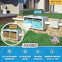 Vista 2 de ACTIVE Paquetes de tratamiento del sistema séptico - 12 cápsulas solubles Fórmula de bacterias vivas productoras de enzimas Paquete