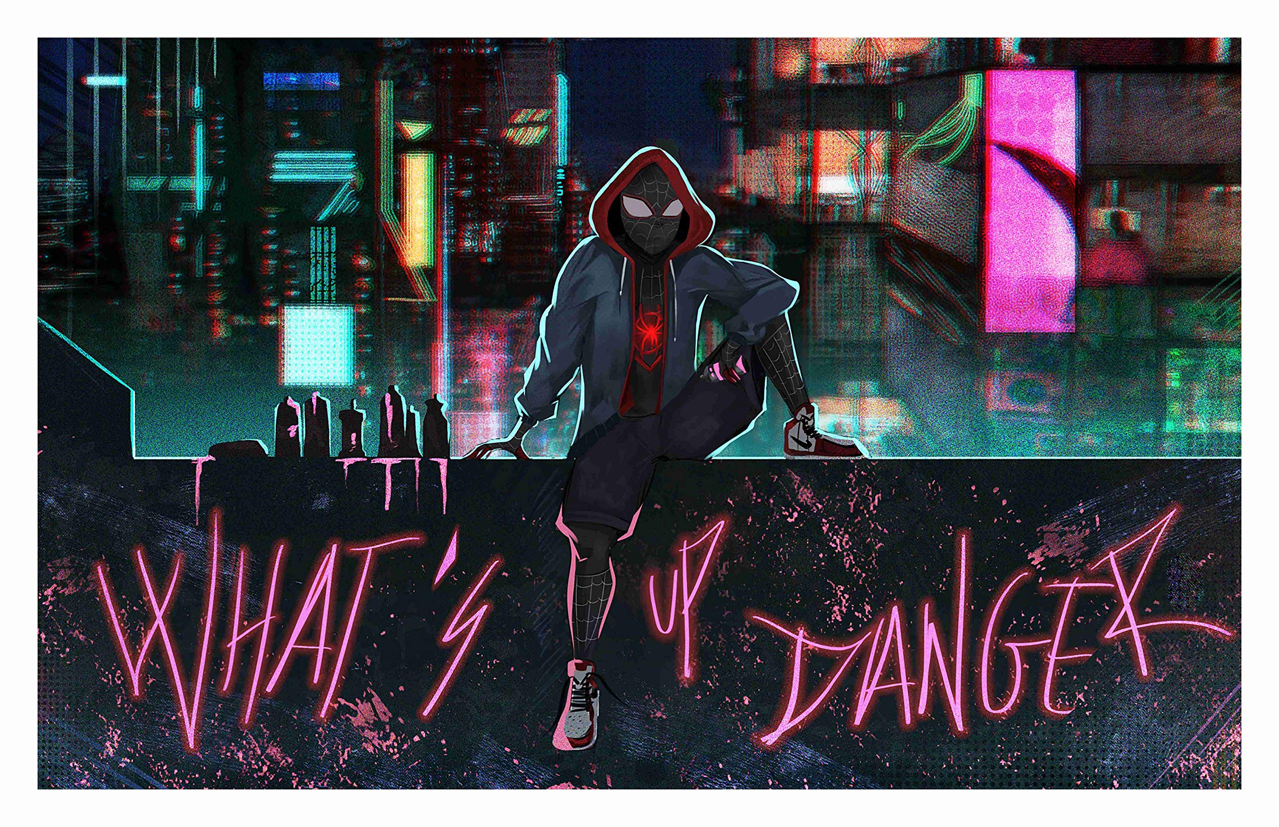 BALDAU PRINTS Spiderman Action Superhero Photo Wall Poster For Room (Gloss Laminated, 12X18 Inch, 300 GSM) F-312