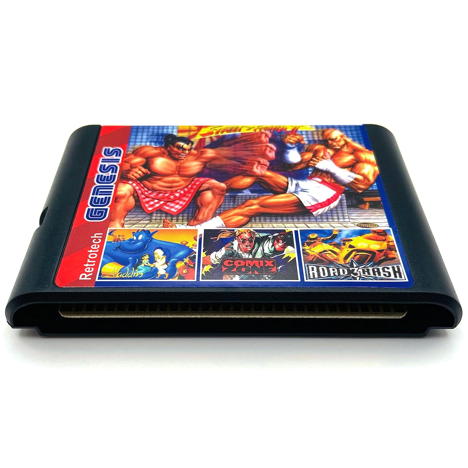 Retrotech 196 In 1 Multi Game Cartridge For Sega Genesis Console - Includes Retrotech Printed Instructions - Image 4