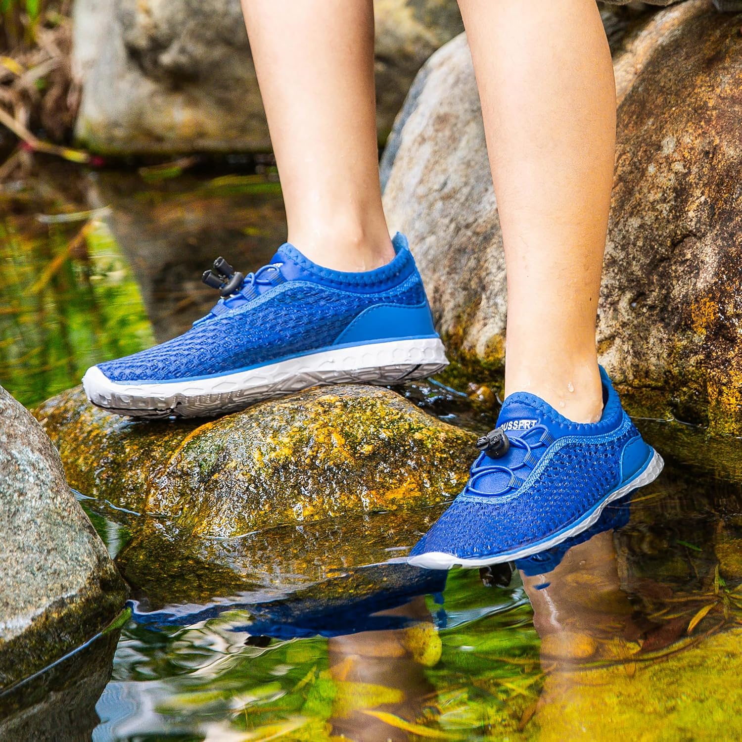 DOUSSPRT Water Shoes for Kids Boys Girls Quick Dry Beach Sports Swim Pool Aqua Shoes for Toddler/Little Kid/Big Kid - Image 2