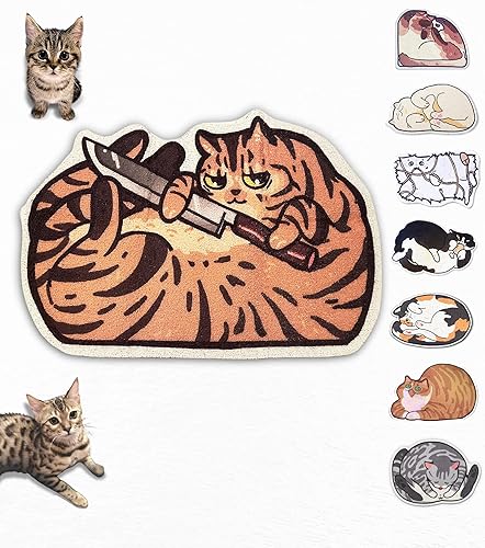 Lukamoo Bonita alfombra de arena para gatos (32 x 24 pulgadas), extra grande y XL, para arena para gatos y bonita caja de arena para gatos,