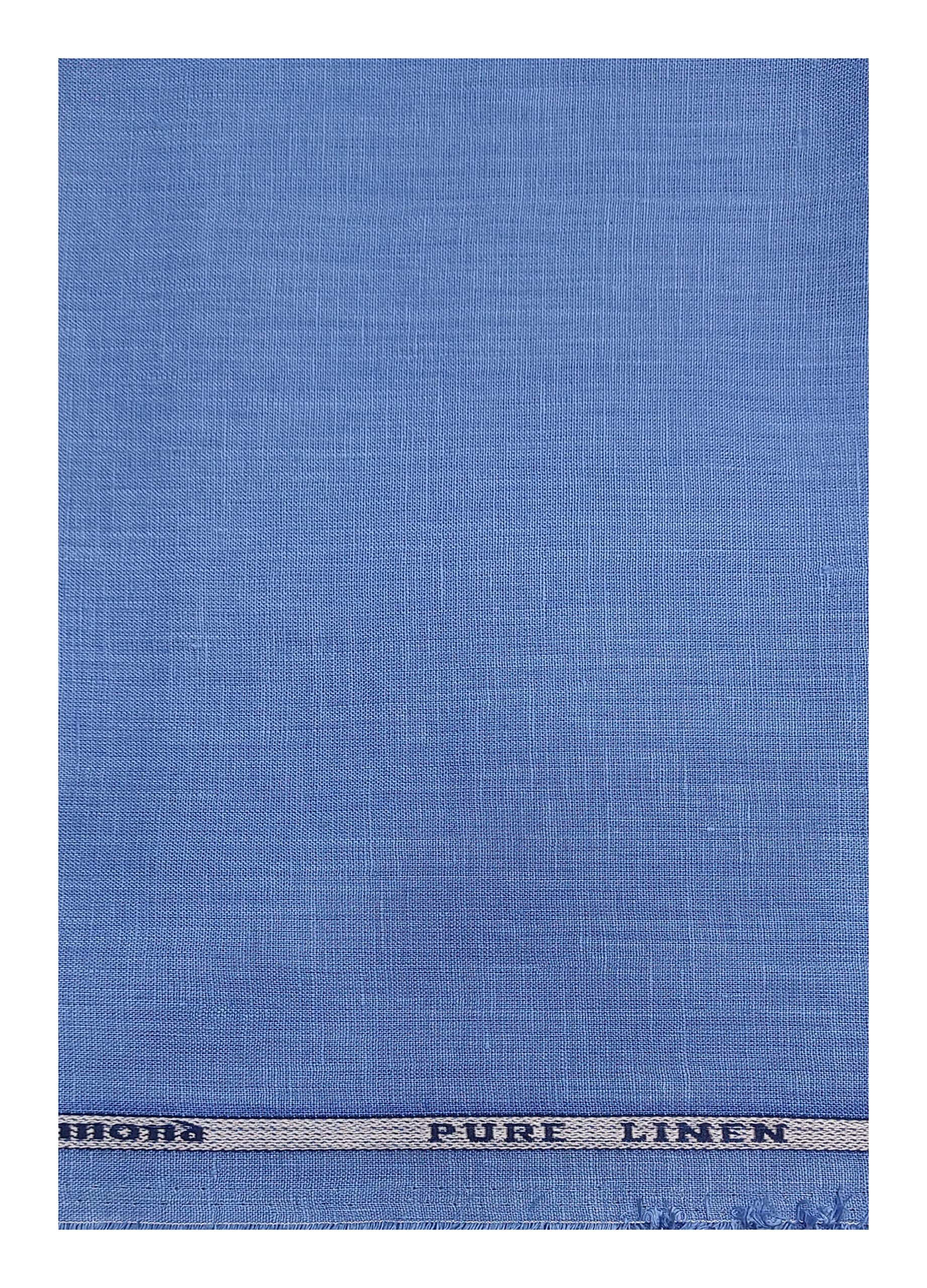 RaymondLinen Shirt Fabric (Unstitched, 1.60 Meters) English Blue