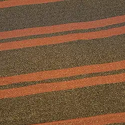 Tecido moderno elástico de metal, tecido de listras grandes, tecido luxuoso para vestido, camisa, saia, ternos, cor laranja escuro, 139,7 cm de largura, artesanato por The Yard