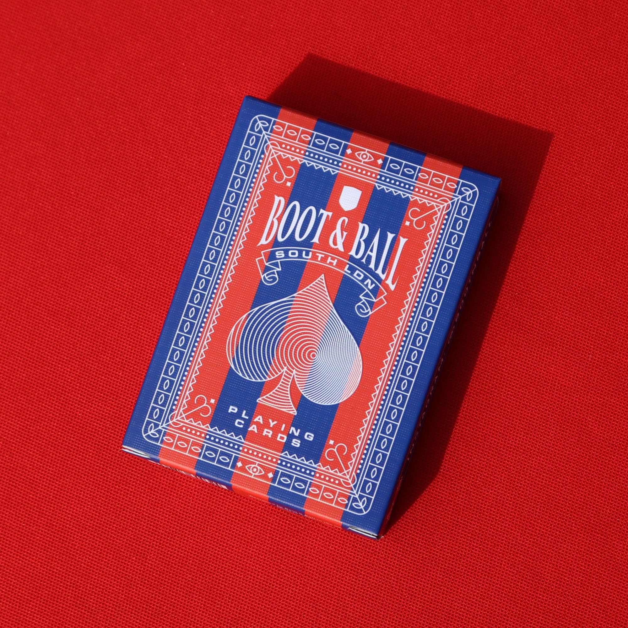 Boot & Ball Crystal Palace Playing Cards, Red and Blue, 8.8 cm x 6.3 cm - Image 2
