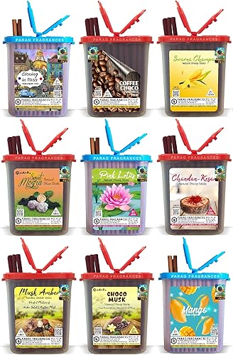 Miniatura 5 de Fragancias de paragolpes 6 conos Wonders Premium Dhoop (6 en 1) Rosa/Lirio/Lavanda/Sandalwood/Kasturi/Attarfull (sin carbón, sin bambú, hecho a