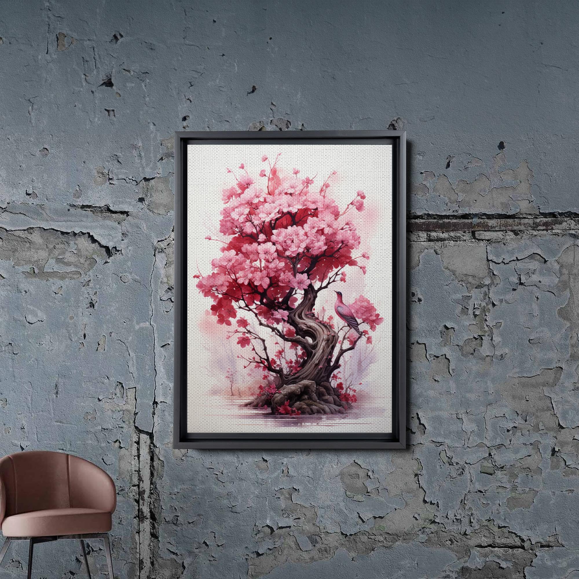 Amazon.com: Cherry Blossom Tree Wall Art, Cherry Blossom Tree Zen