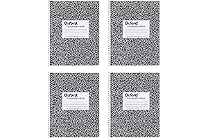 Oxford Spiral Composition Notebooks, 4 Pack, College Ruled Paper