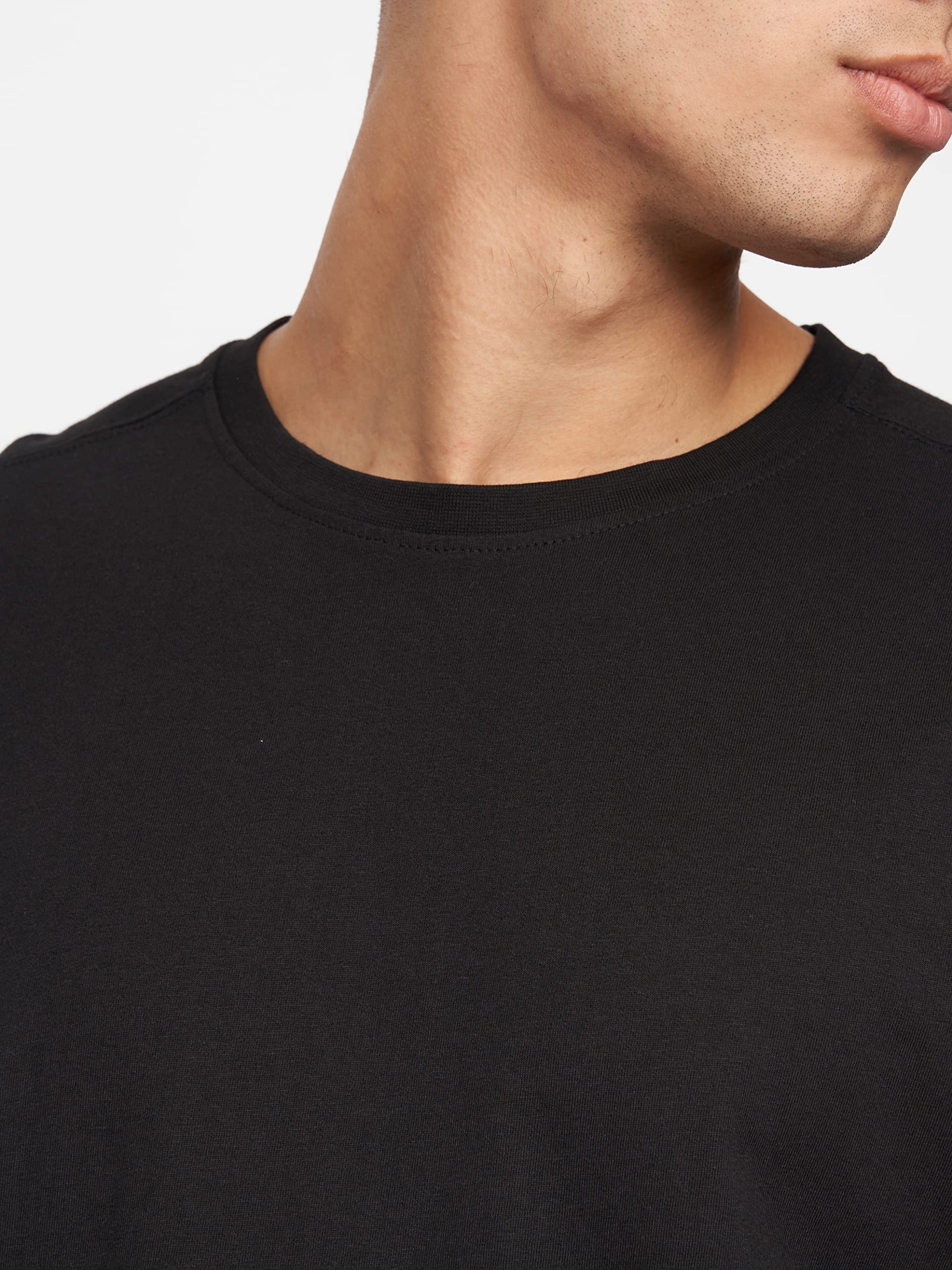 Kandor – Paquetes de 5 camisetas para hombre, ropa del Reino Unido, cuello redondo, color liso, 100 % algodón, camisetas de calidad para el trabajo o gimnasio, camisetas clásicas informales