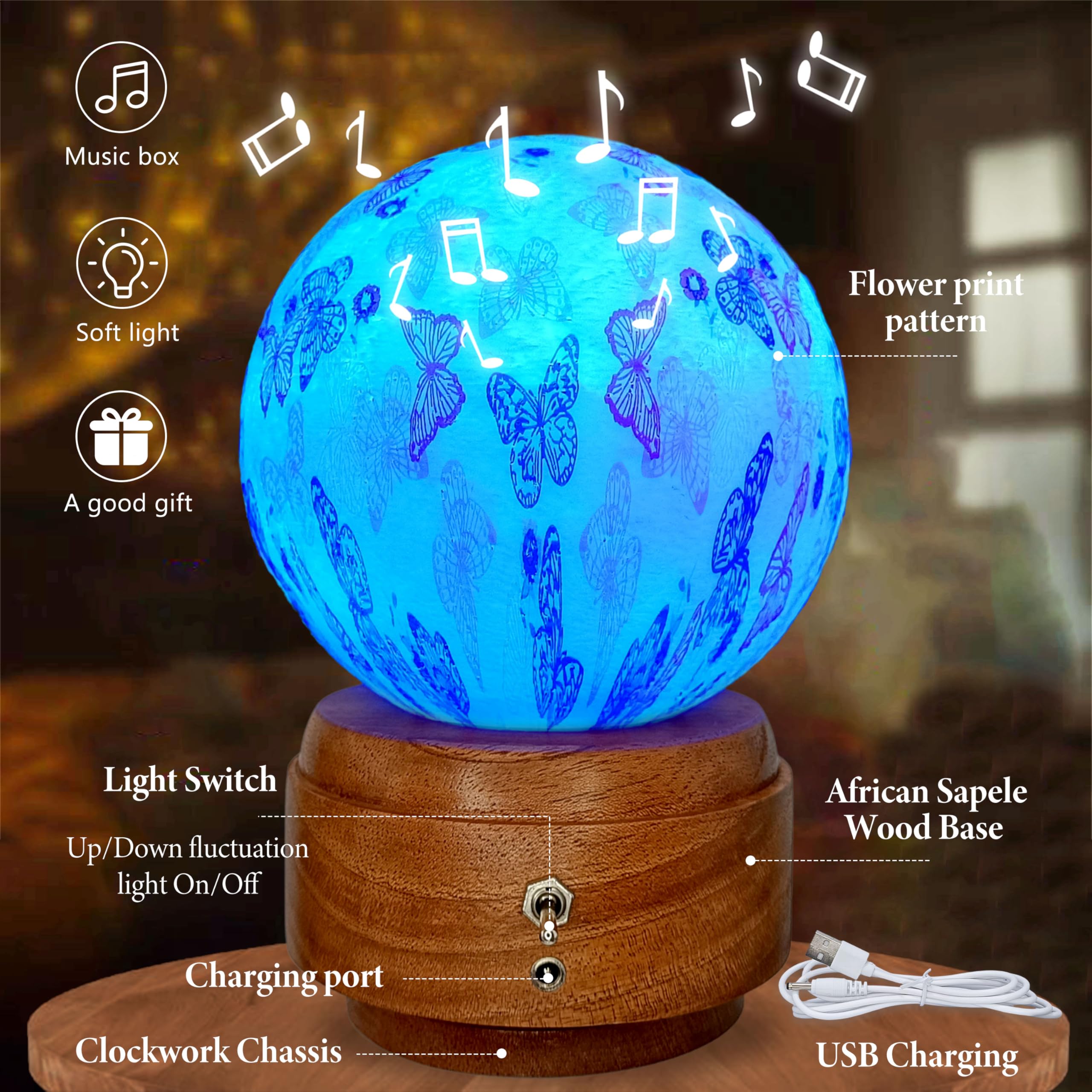 MOON LIGHT Amazon.com: 3C4G: Galaxy Dreams Moon Light - 6pcs, Touch to Change