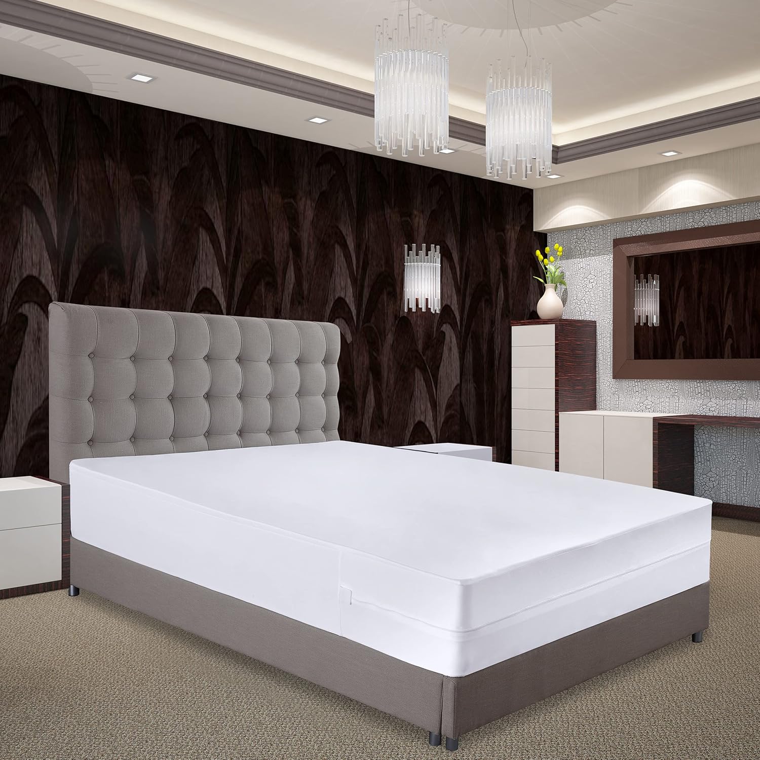 Utopia Bedding Set of 2 (Twin and Full) Zippered Mattress Encasement – 100% Waterproof Mattress Protector - Absorbent Six-Sided Mattress Cover - Soft and Breathable Machine Washable : Home & Kitchen