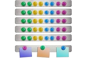 Complete Organization Set – Self Adhesive Magnetic Bulletin Strips, Metal Strip for Magnets