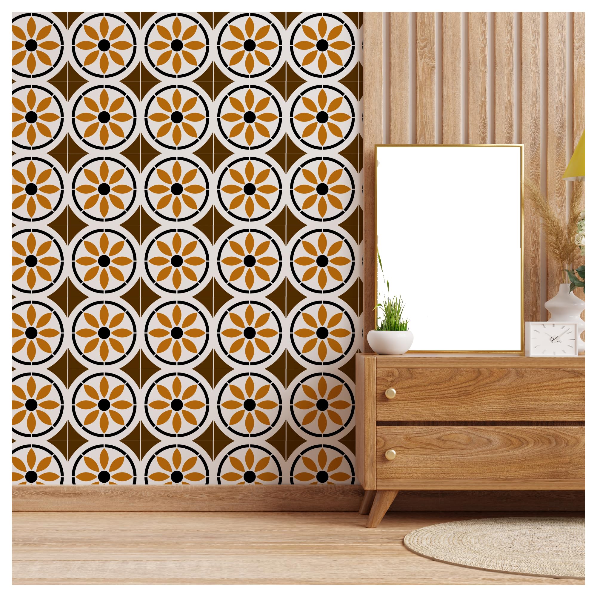 Kayra Decor Latest Dazzle Allover Stencils for Wall Painting - Pack of 2, Sheet Size 12 x 12 inch/Design for Wall Painting 10 x 10 inch - Small (B0CB1N4PF7) Amazon Price History, Amazon Price Tracker