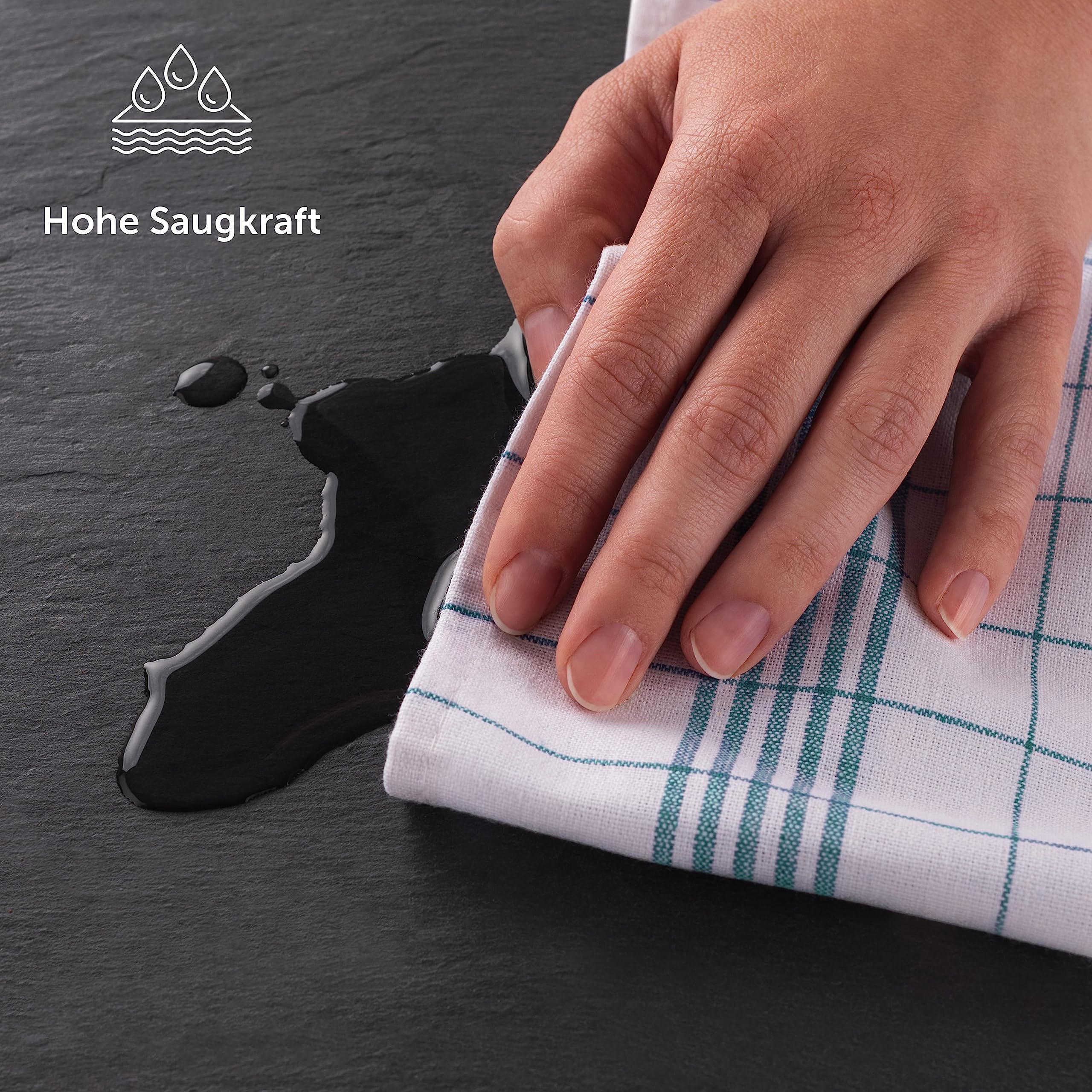 Bumble Küchenhandtücher 6er Pack - XL 50x70 Cm Baumwolle