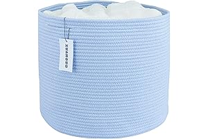 Cotton Rope Round Laundry Basket is an attractive and Eco-friendly nursery basket.