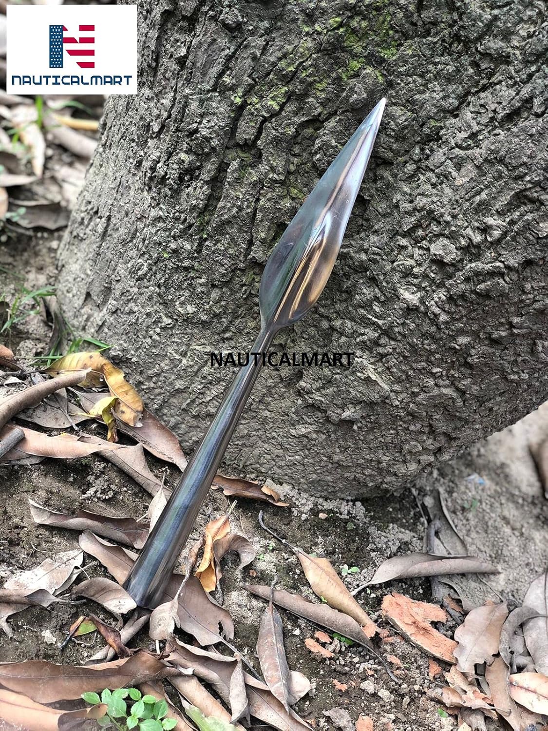 NauticalMart Euro Spear Head Hand Forged High Carbon Steel