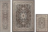 Vista 28 de SUPERIOR Alfombra de pasillo de interior, cubierta de alfombra de felpa, medallón oriental tradicional, perfecta para pasillo, entrada, sala